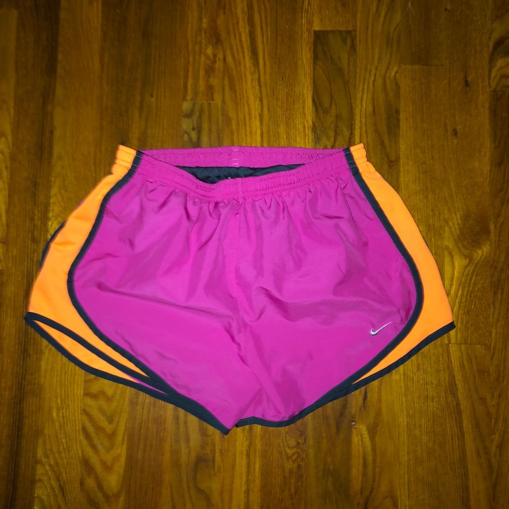 Pink and Orange Nike Shorts